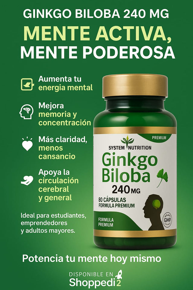 GINKGO BILOBA 240 MG — SYSTEM NUTRITION