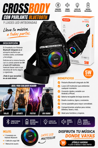 CROSSBODY CON PARLANTE BLUETOOTH