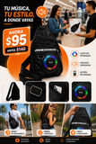 CROSSBODY CON PARLANTE BLUETOOTH