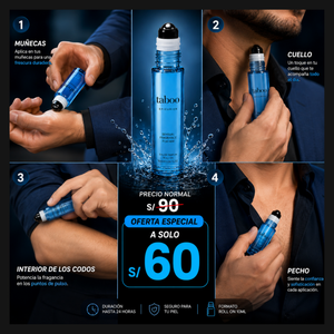 PERFUME CON FEROMONAS PARA HOMBRE TABOO 10ML