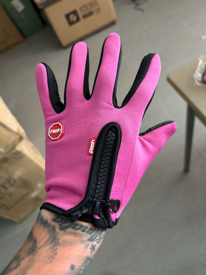 GUANTES TERMICOS ROSADOS