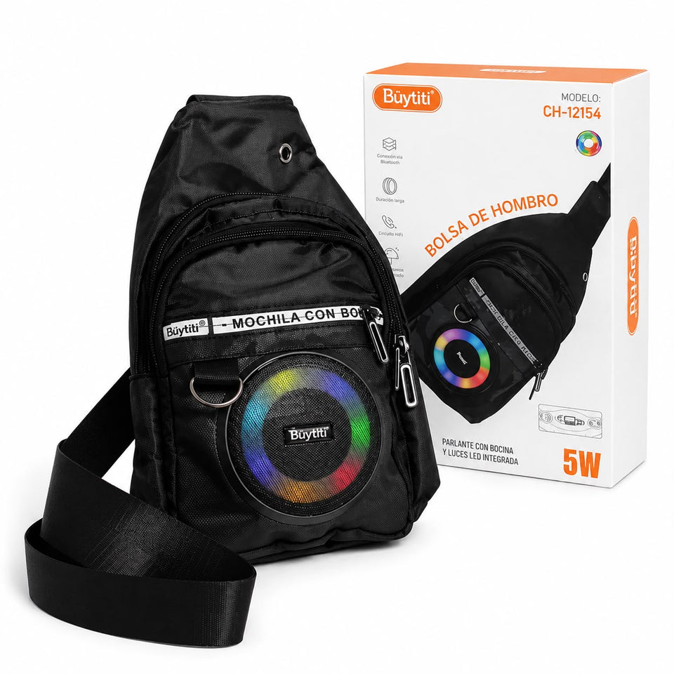 CROSSBODY CON PARLANTE BLUETOOTH