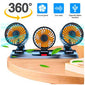VENTILADOR TRIPLE CABEZA PARA AUTO